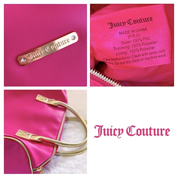 Juicy Couture Pink Overnight Weekender Duffle Bag - Picture 9 of 10
